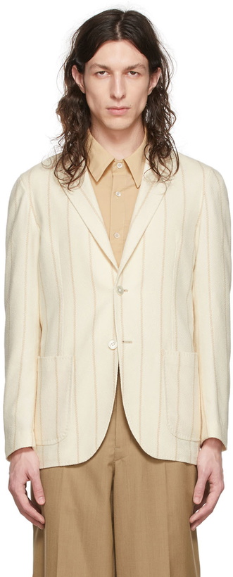 Photo: Ring Jacket Off-White Cotton Blazer