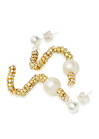 Pearl Octopuss.y Tiny Snakes Embellished Drop Earrings - Gold - One Size