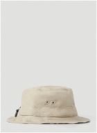 Otis Logo Print Bucket Hat in Beige