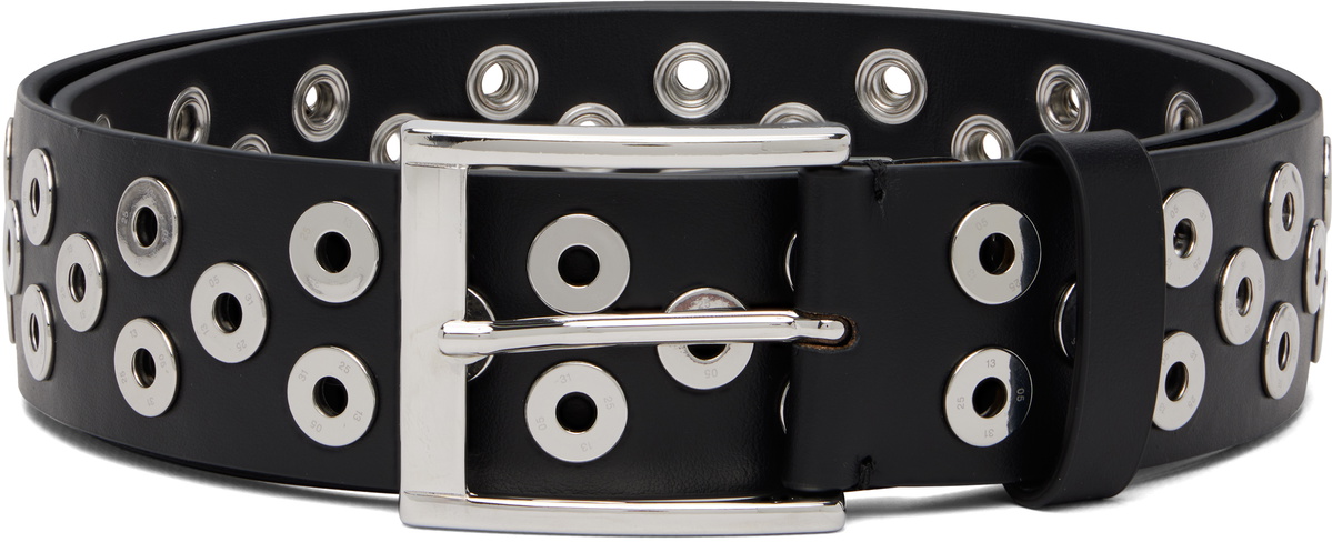 HELIOT EMIL シルバーブレスレット HELIOT EMIL: Black Thyra Belt | SSENSE