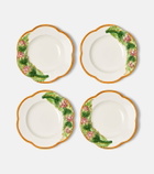 Les-Ottomans Artichoke set of 4 ceramic pasta bowls