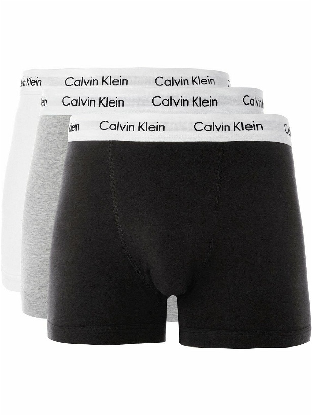 Photo: Calvin Klein Underwear - Three-Pack Stretch-Cotton Trunks - Multi