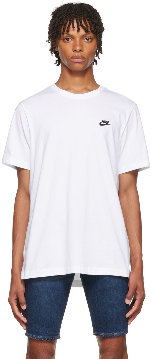 Nike White Sportswear Club T-Shirt Nike