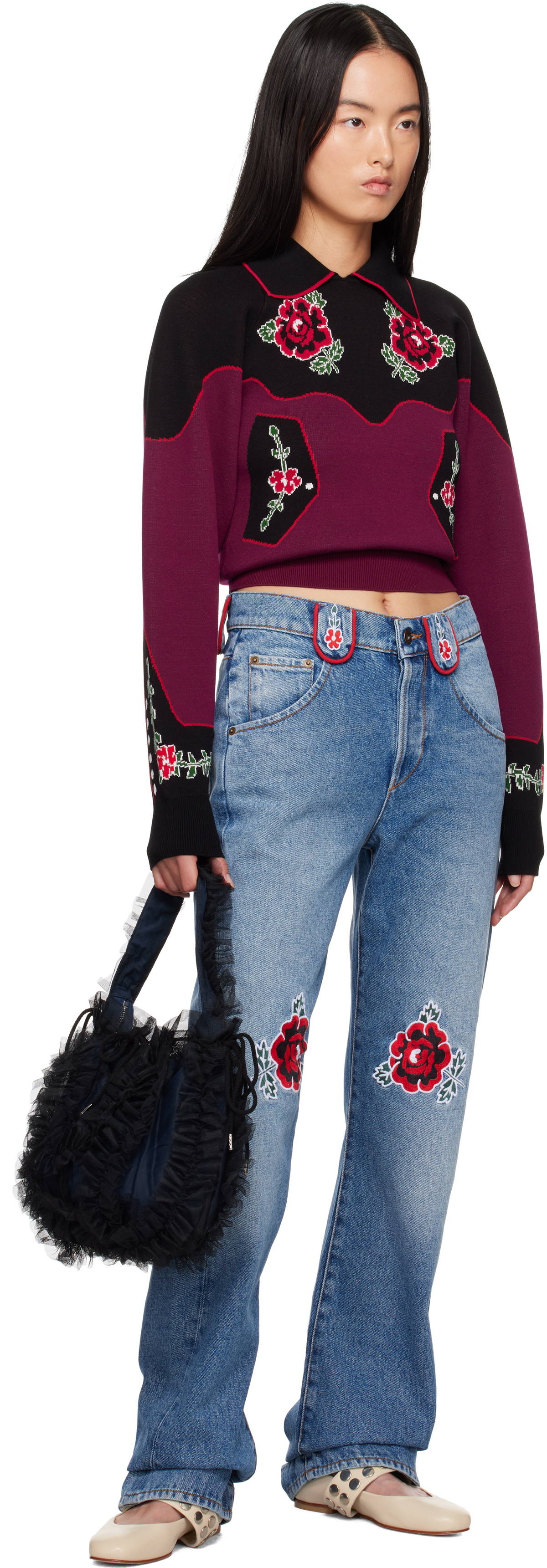 Molly Goddard Blue Cora Jeans Molly Goddard