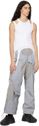 Dion Lee Gray Reflect Tech Trousers