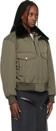 Commission Khaki Midtown Nylon Bomber Jacket