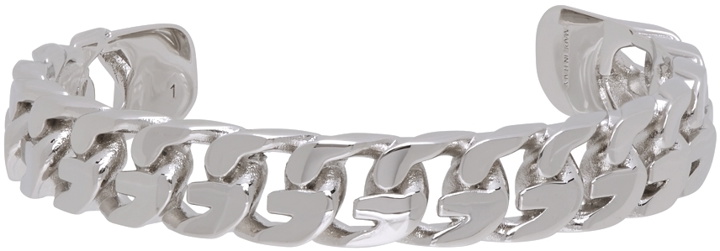 Photo: Givenchy Silver G Chain Open Bangle Bracelet