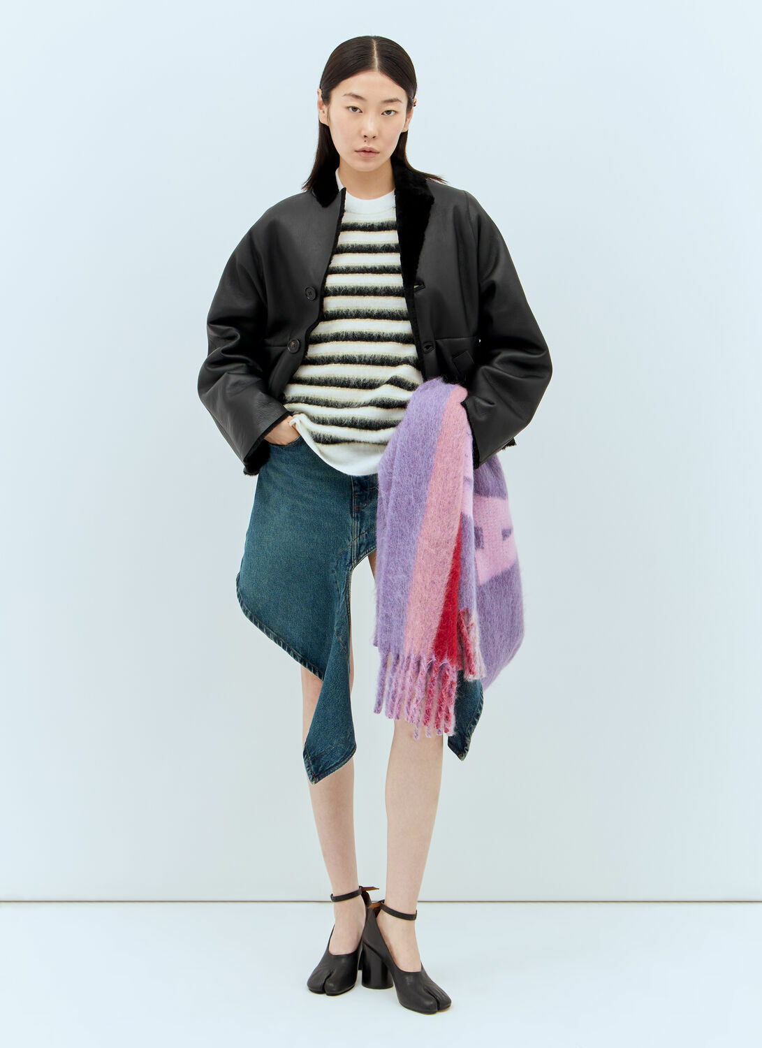 Marni Striped Wool-Mohair Sweater