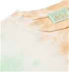 Aries - Logo-Print Tie-Dyed Cotton-Jersey T-Shirt - Green