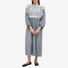 Weekend by Max Mara Women's Abito Frill Maxi Dress in Navy