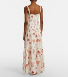 Agua by Agua Bendita Lima printed linen maxi dress