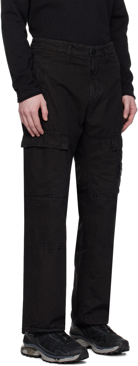 Stone Island Black Patch Cargo Pants Stone Island