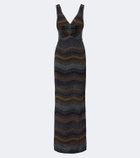 Missoni Wave lamé gown