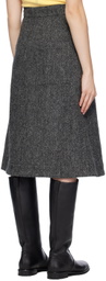 Saks Potts Gray Nicoline Midi Skirt