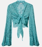 Alexandra Miro Tabitha lace crop top