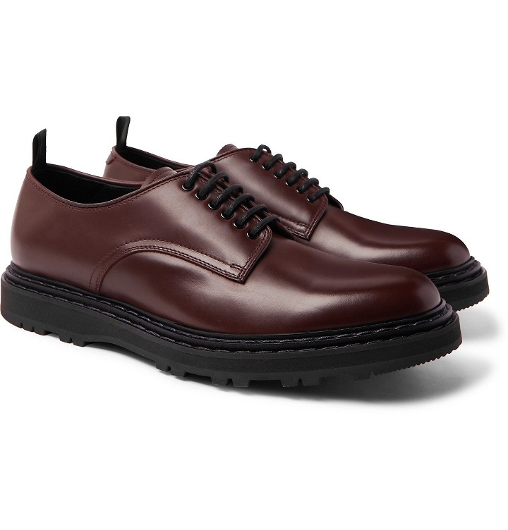 Photo: Officine Creative - Lydon Leather Derby Shoes - Burgundy