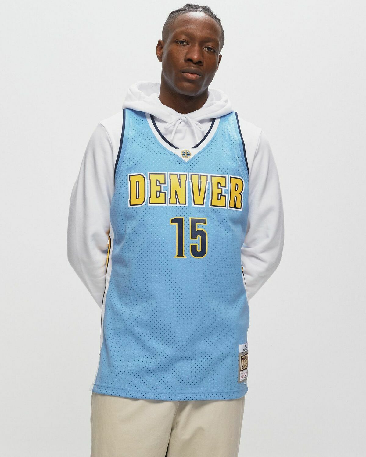 Mitchell & Ness Nba Swingman Jersey Denver Nuggets Alternate 2016 17 Nikola Jokic #15 Blue Jerseys