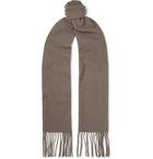 Acne Studios - Canada Skinny Fringed Wool Scarf - Taupe