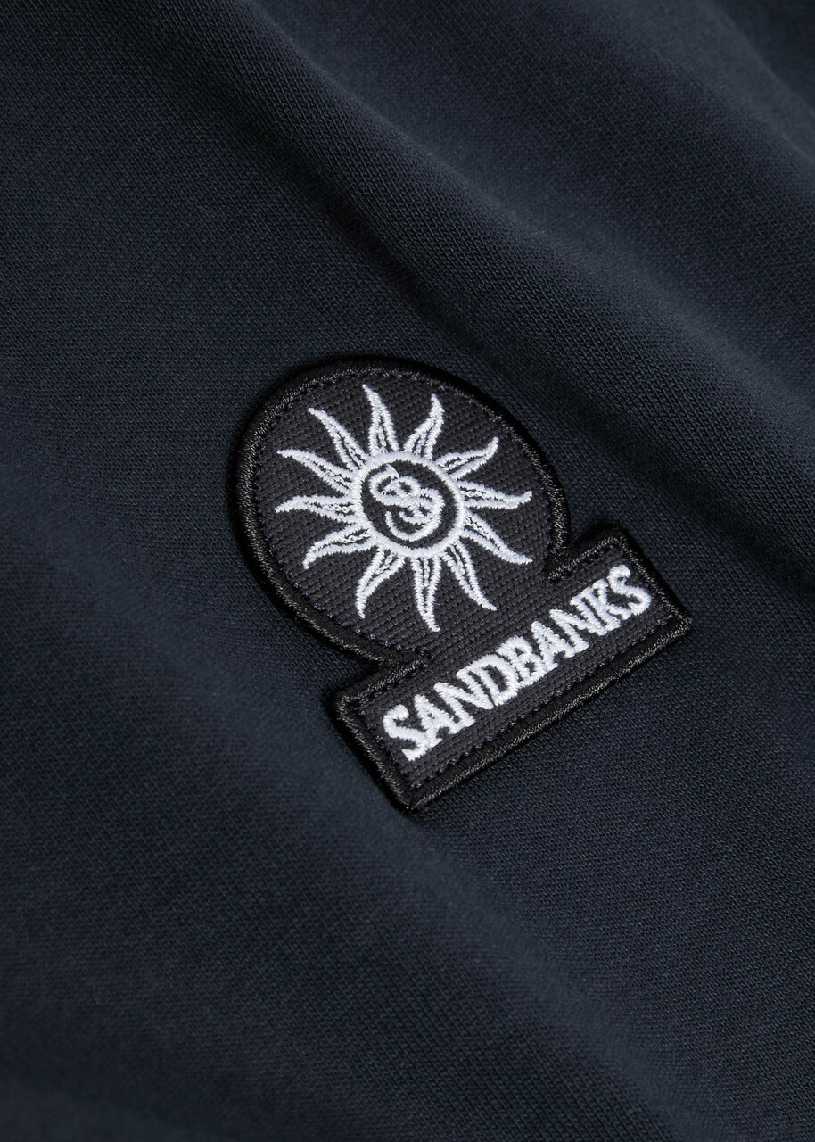 Sandbanks Badge Appliquéd Cotton T-shirt Navy
