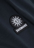 Sandbanks Badge Appliquéd Cotton T-shirt Navy