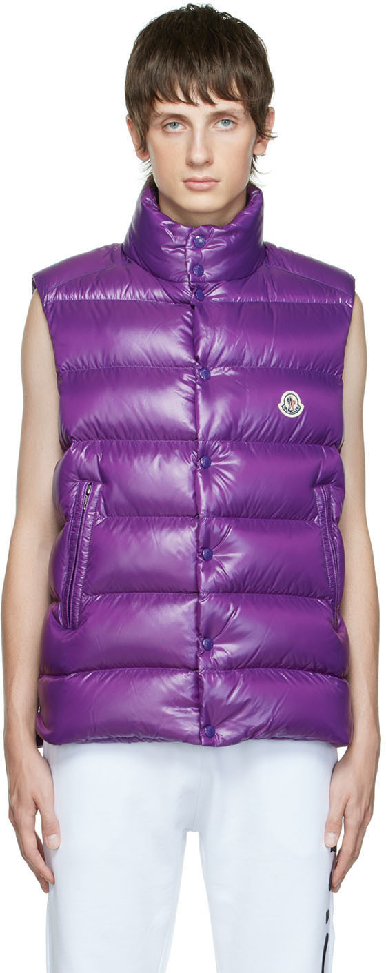 Moncler Purple Tibb Down Vest Moncler