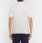 Ermenegildo Zegna - Slim-Fit Cotton-Piqué Polo Shirt - Men - White