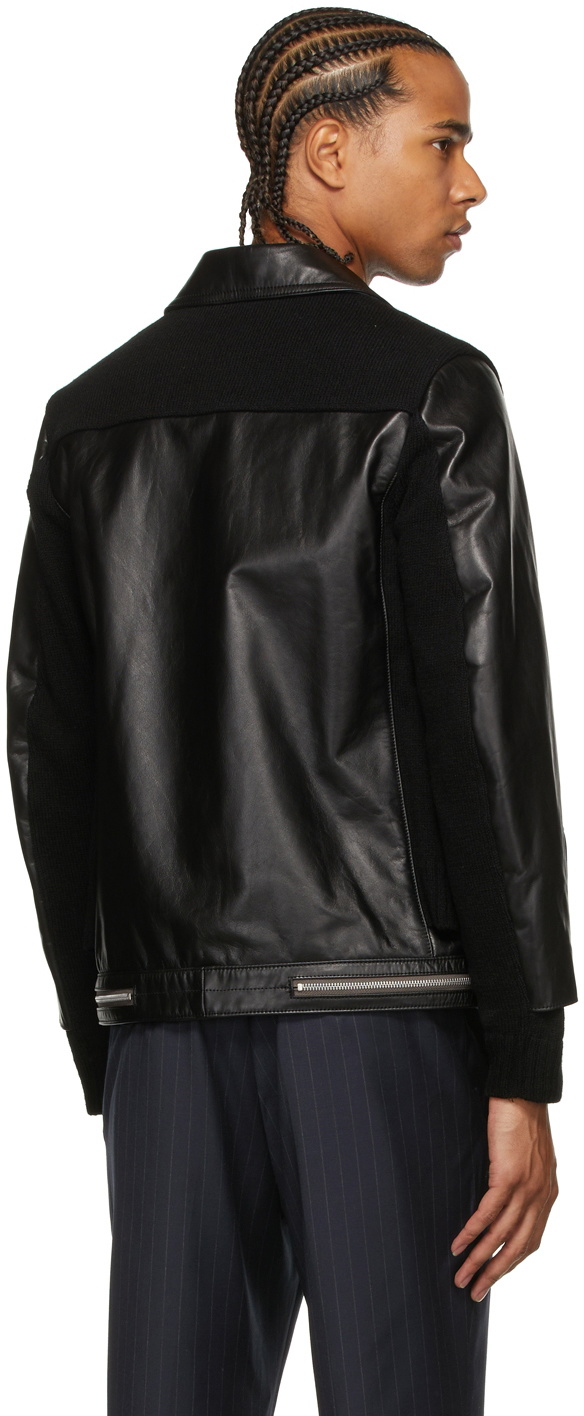 Leather jacket wool discount inside