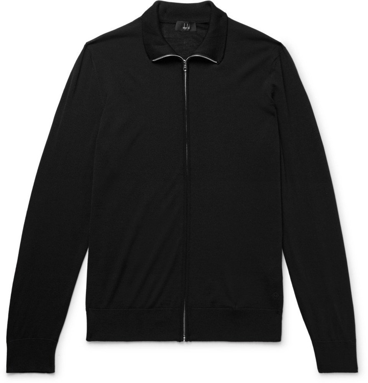 Photo: Dunhill - Wool Zip-Up Cardigan - Men - Black