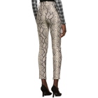 Unravel Grey Python Lace-Up Trousers