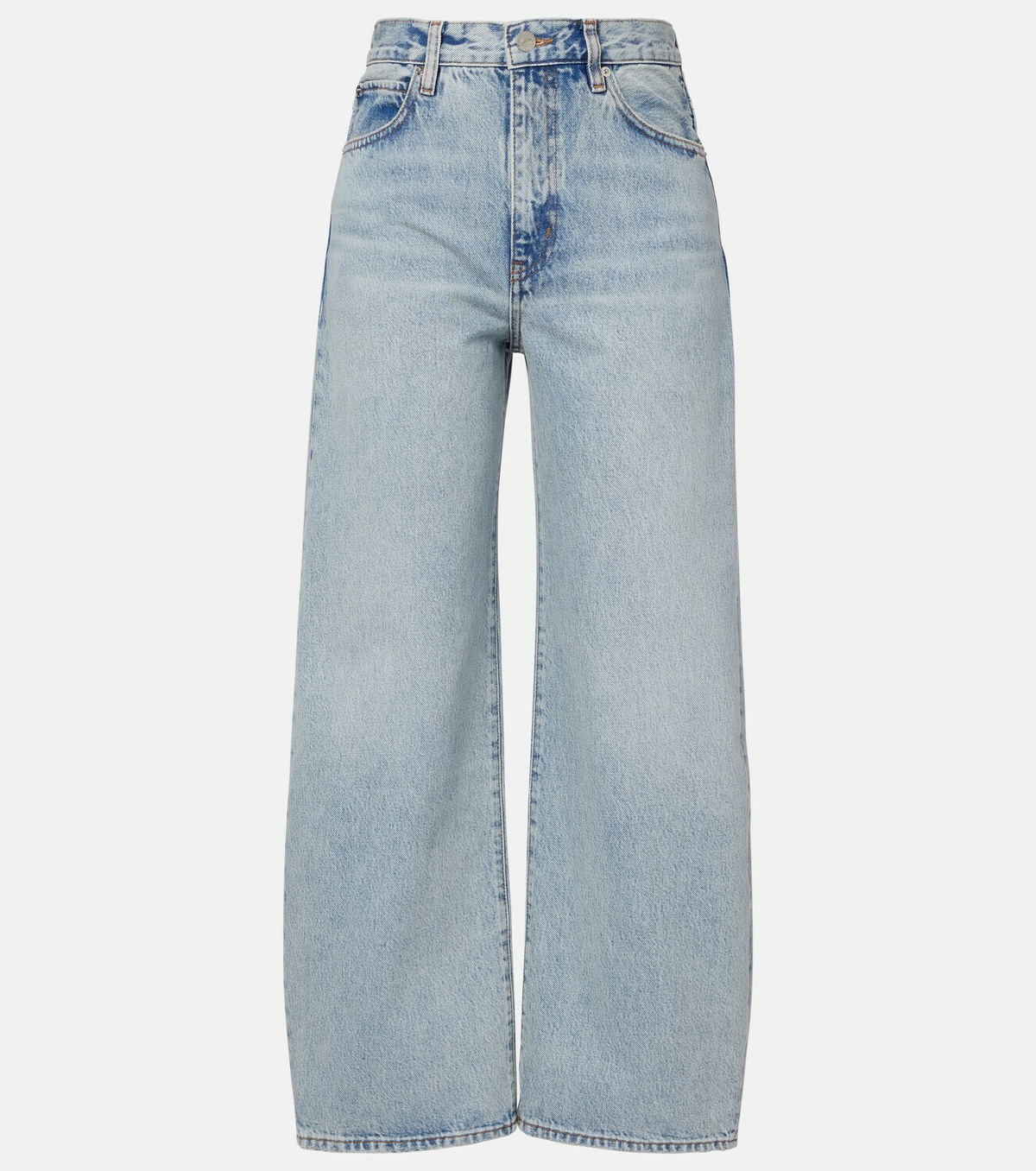 Frame The Bow Crop barrel-leg jeans