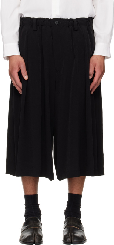 Photo: YOHJI YAMAMOTO Black 8 Tucks Trousers