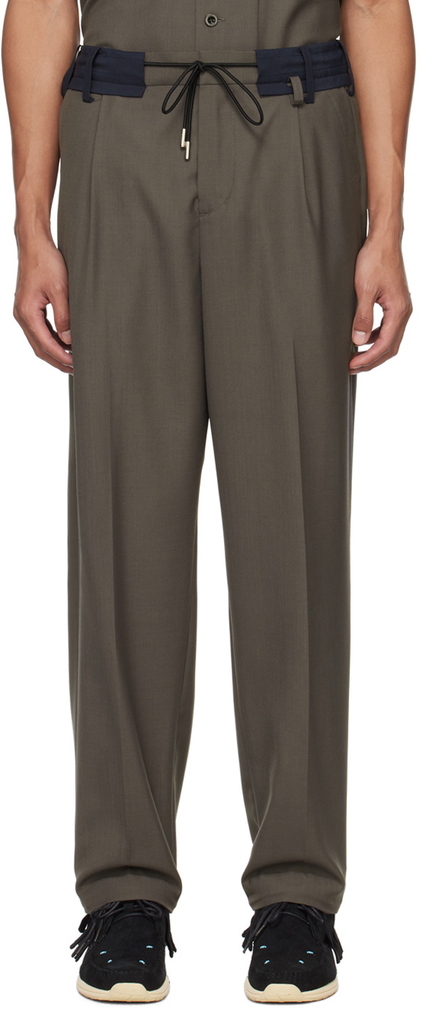 Sacai - Cotton-Blend Oxford Cargo Trousers - Black Sacai