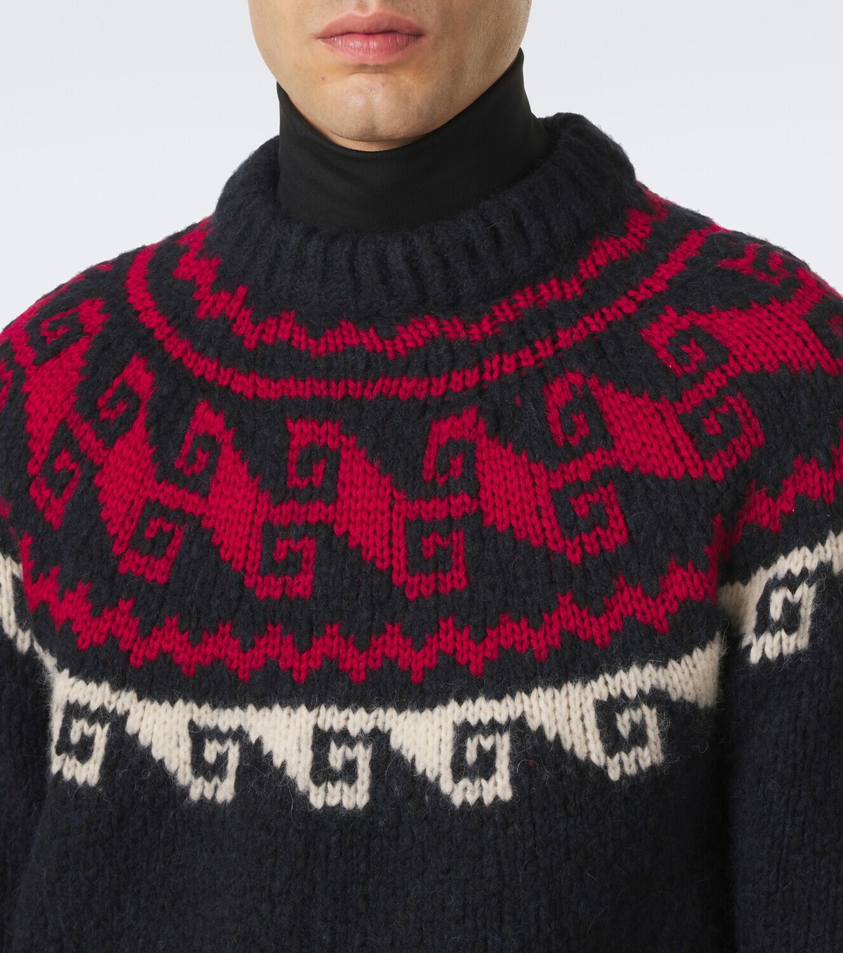Moncler Grenoble Fair Isle wool and alpaca-blend sweater