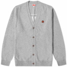 Kenzo Men's Paris Back Logo Cardigan in Misty Grey