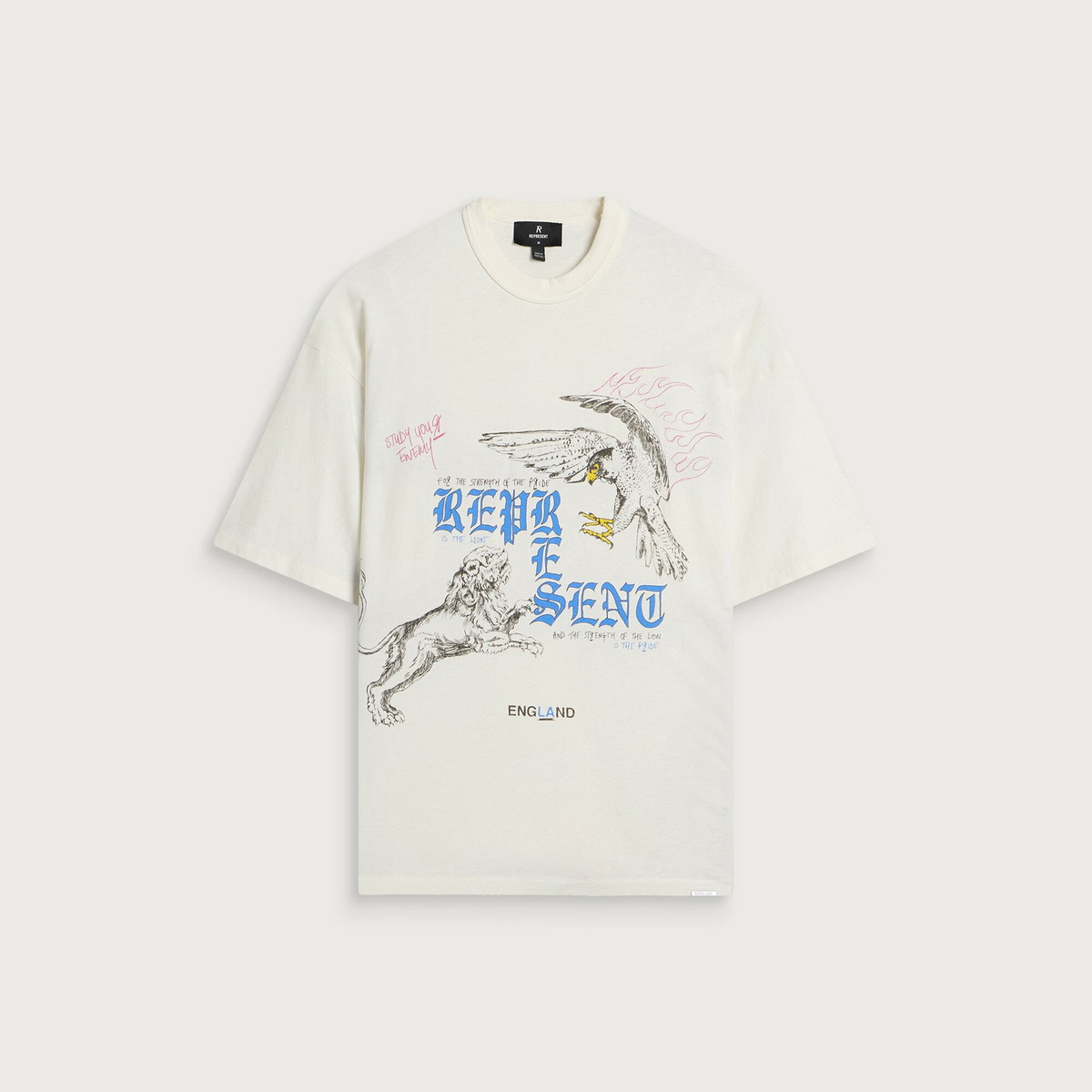 Represent Men's Enemy T-Shirt in Flat White