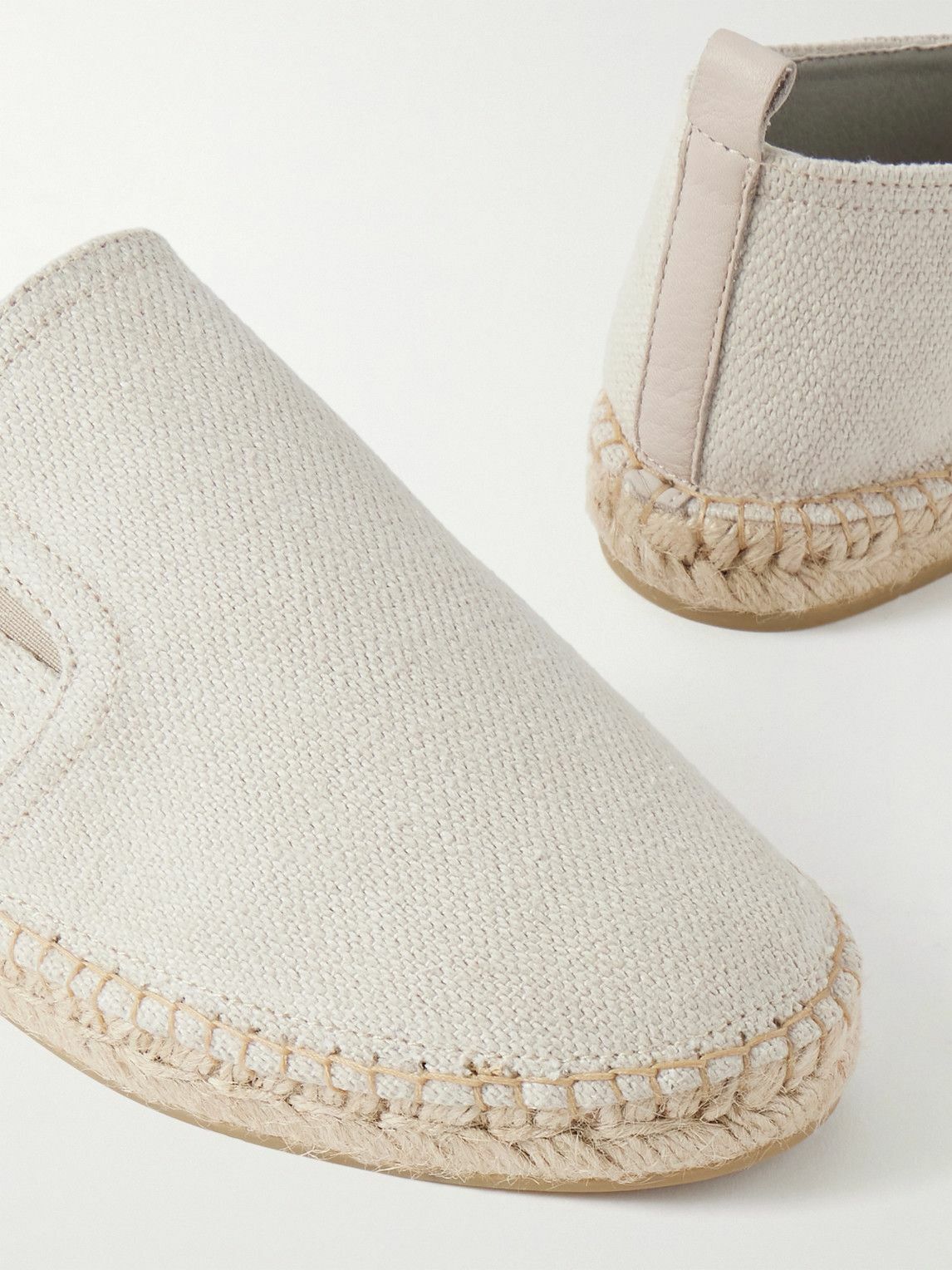 Frescobol Carioca - Emmanuel Recycled-Linen Espadrilles - White