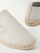 Frescobol Carioca - Emmanuel Recycled-Linen Espadrilles - White