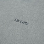 AMI Paris Men's Fade Out Tonal Heart Logo Crew Sweat in Aquamarine