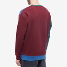 JW Anderson Men's Colour Block Sweat in Smoke Blue