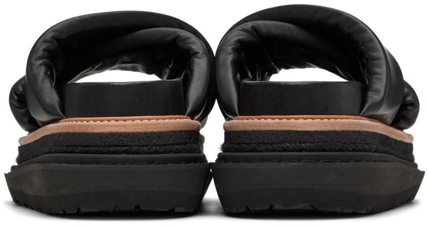 sacai Black Multiple Sole Sandals Sacai