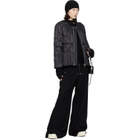 Rick Owens Moncler + Rick Owens Black Geocamo Flight Down Jacket
