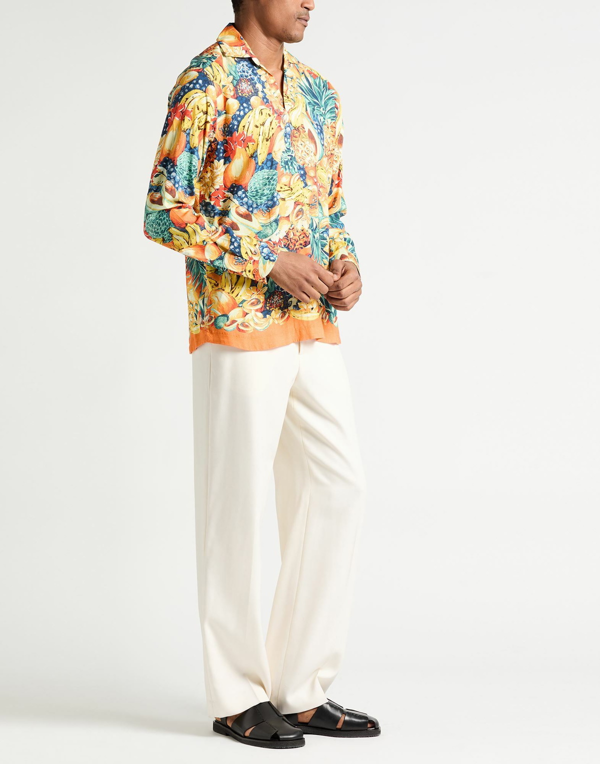 Orlebar Brown Mens Shirt in Yellow
