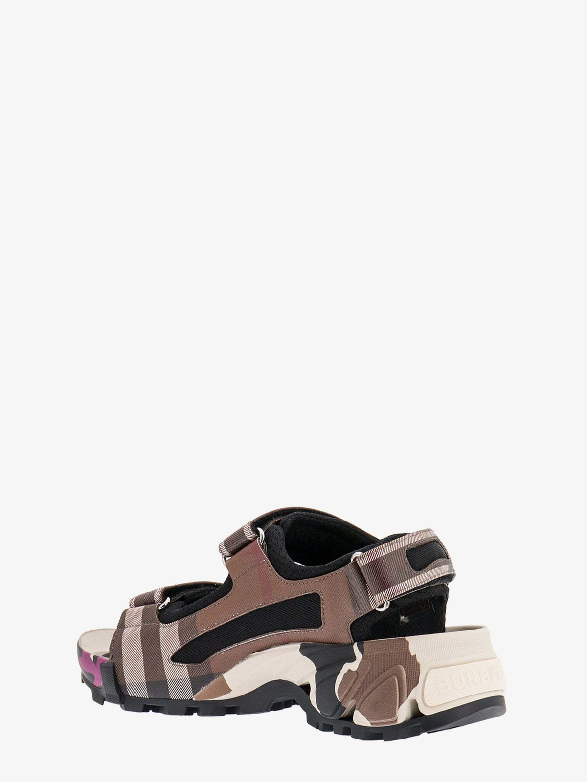 サンダル・ミュール BURBERRY Women Sandals 8105116162517 C1846 BROWN Burberry Honour Leather Flat Sandals in Brown (W) – MAC AND LOU