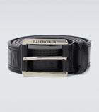 Balenciaga - Logo leather belt