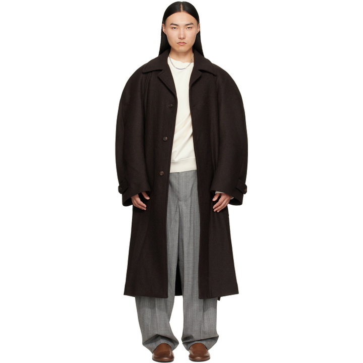 Photo: Hed Mayner Brown Twill Coat