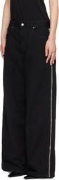 LU'U DAN Black Side Zip Jeans