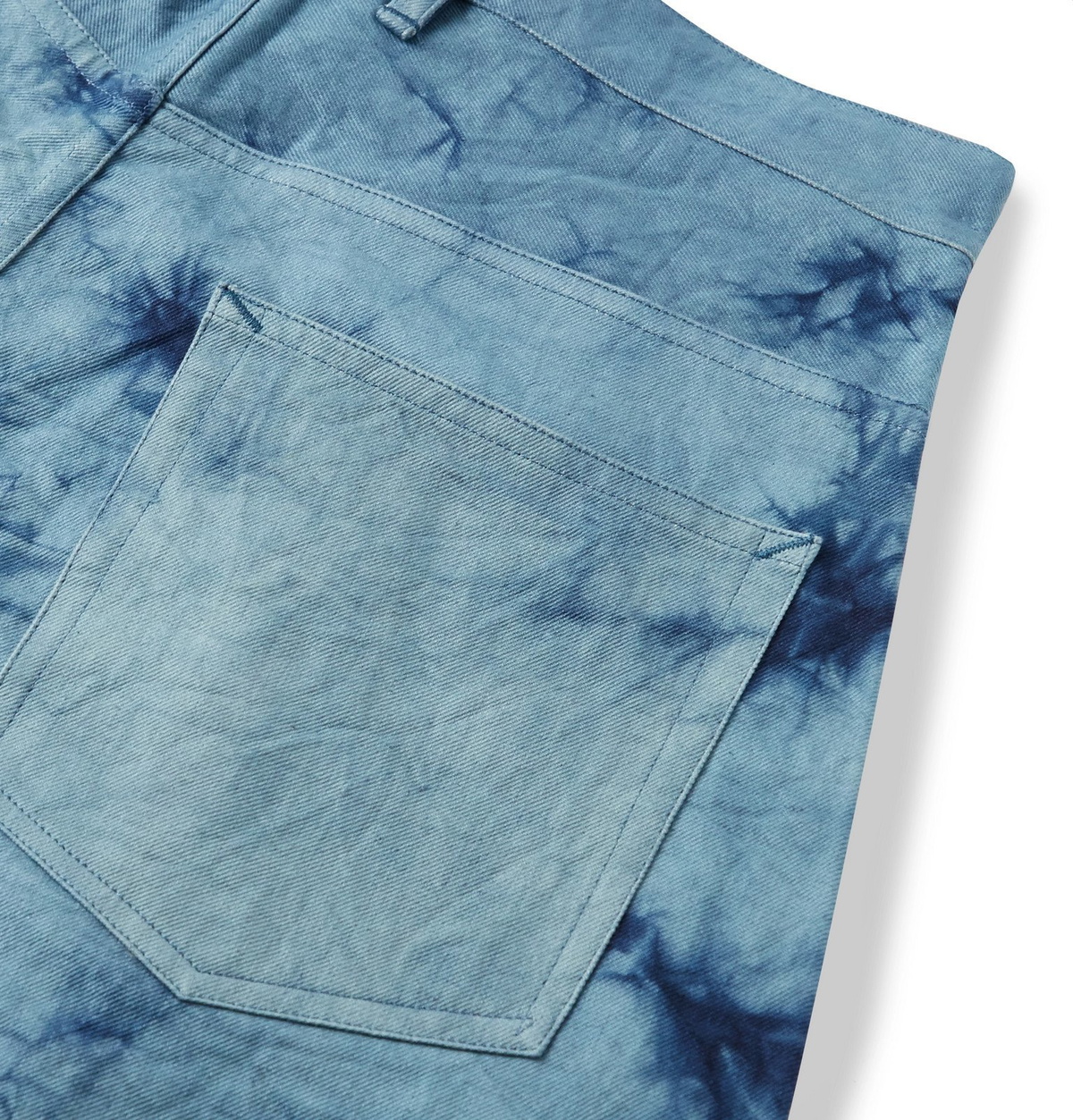 150x50cm Tie Dye Denim Fabric Washed Thick Jeans Material for