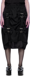 Noir Kei Ninomiya Black Bow Midi Skirt