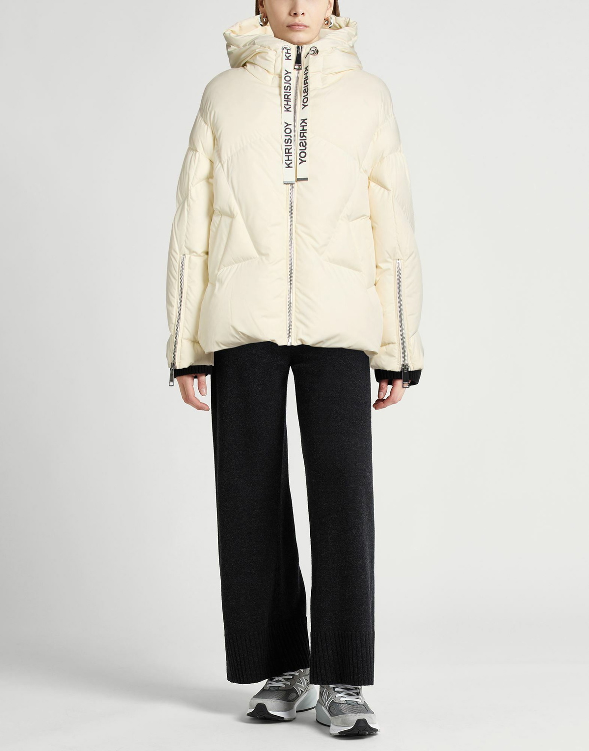 Khrisjoy Womens Puffer in Ivory