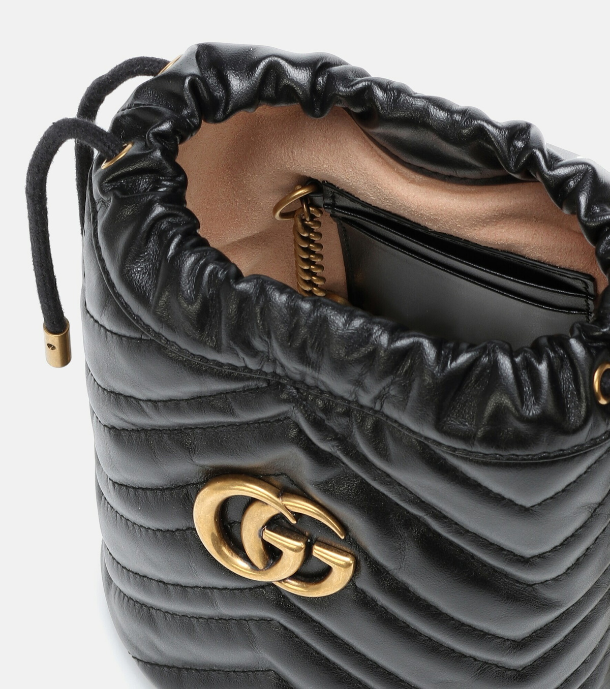 Gucci - GG Marmont Mini leather bucket bag Gucci